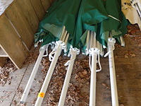 6x parasol met voet - afbeelding 1 van  3