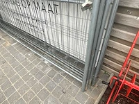 6x partij metalen bouwhekken / werfhekken - afbeelding 3 van  4