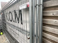 6x partij metalen bouwhekken / werfhekken - afbeelding 2 van  4