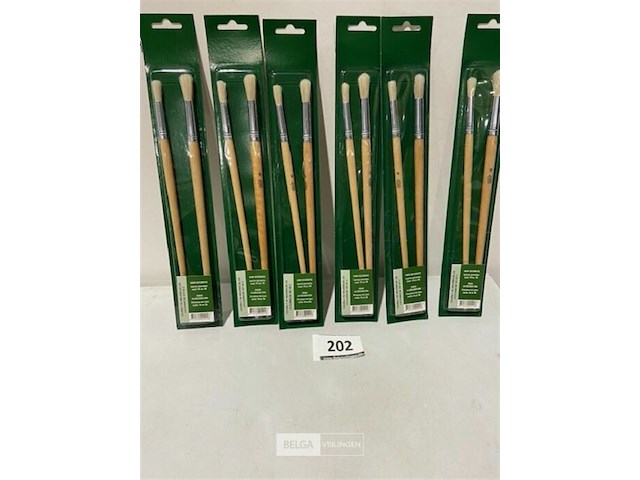 6x penseelset 2dlg maat 14 en 18 - afbeelding 2 van  3