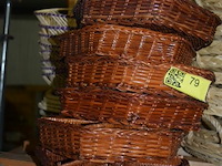 6x rieten sorteermandjes - afbeelding 1 van  2