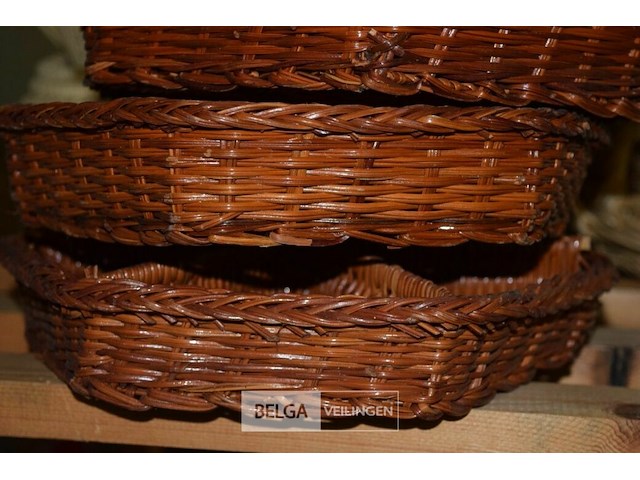 6x rieten sorteermandjes - afbeelding 2 van  2
