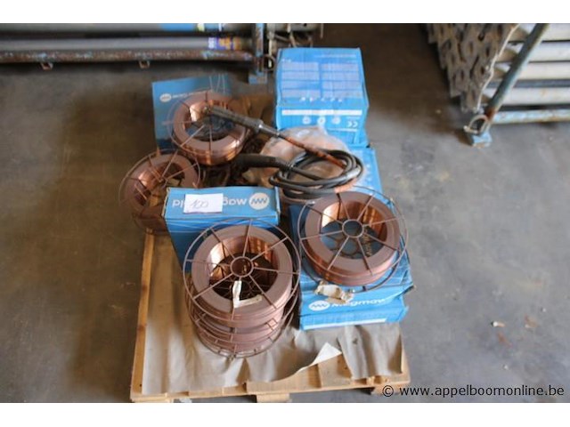 6x rol lasdraad, 6x doos, magmaweld, lasbrander met kabel, werking niet gekend - afbeelding 1 van  2