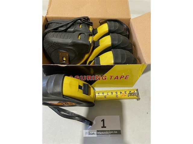 6x rolmeter van 10 meter met rem - afbeelding 3 van  3