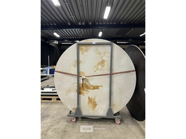 6x ronde inklapbare tafels - afbeelding 2 van  3