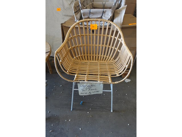 6x rotan stoel j-line - afbeelding 1 van  4