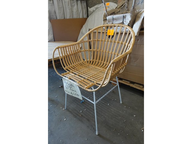 6x rotan stoel j-line - afbeelding 3 van  4