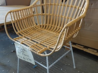 6x rotan stoel j-line - afbeelding 3 van  4