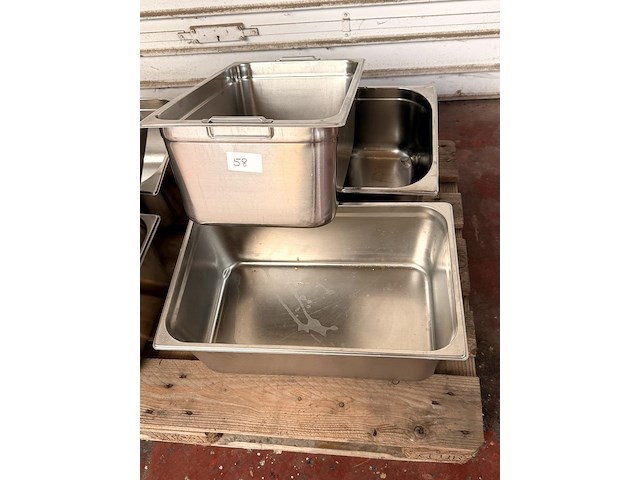 6x rvs bakken 32x52x20 cm - afbeelding 2 van  3