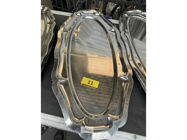 6x rvs schotels l70 cm - afbeelding 2 van  2