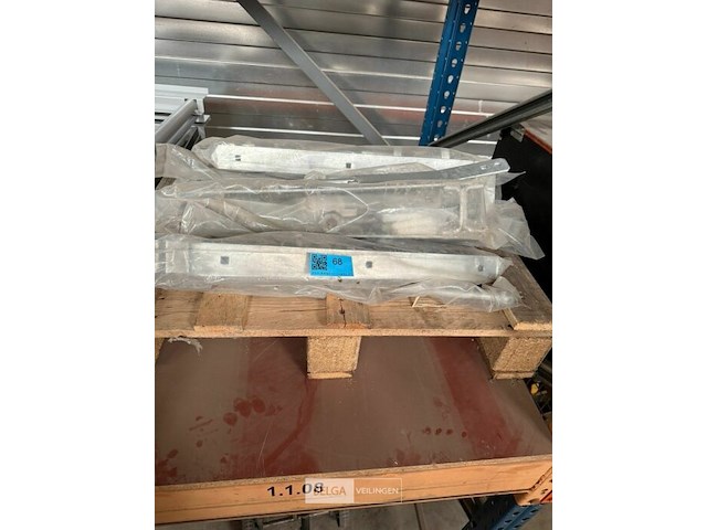 6x scharnieren metaal voor houten poort - afbeelding 1 van  4