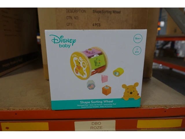 6x shape sorting wheel disney - afbeelding 1 van  2