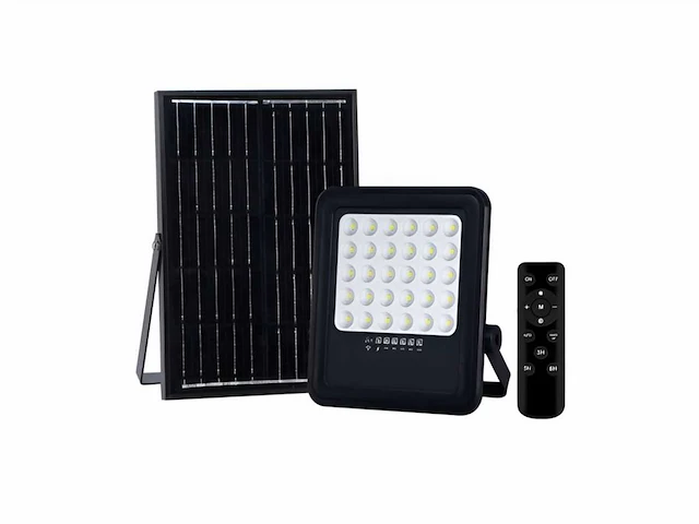 (6x) solar 500 lumen led breedstraaler met afstandsbediening - afbeelding 1 van  10