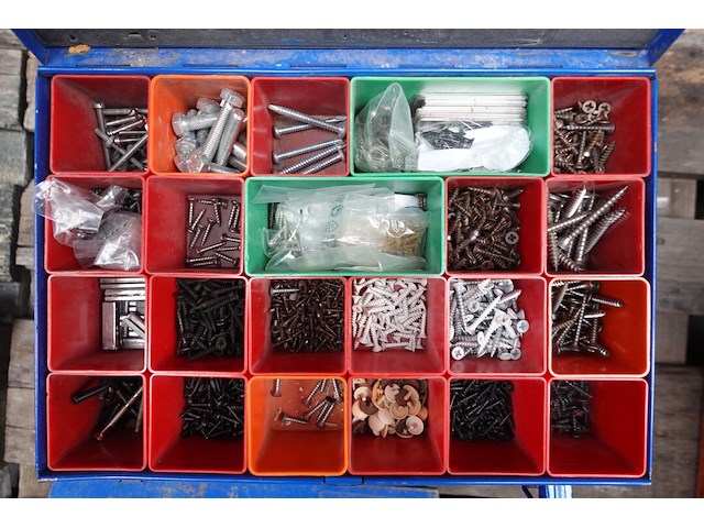 6x sorteerkoffer + inhoud - afbeelding 5 van  7