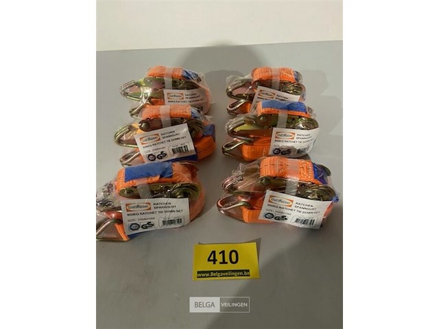 6x spanriem met ratel 25mmx6m - afbeelding 1 van  3