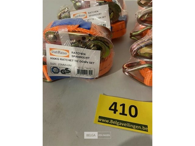 6x spanriem met ratel 25mmx6m - afbeelding 3 van  3