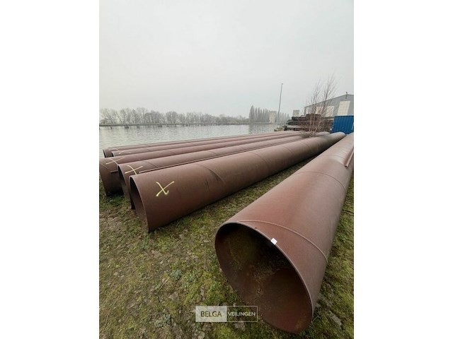 6x stalen buizen ø±103 cm - afbeelding 2 van  5