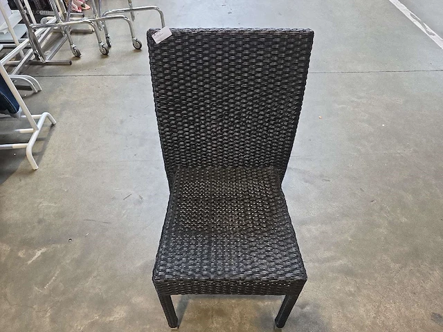 (6x) stapelbare rieten terrasstoelen - afbeelding 3 van  4