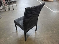 (6x) stapelbare rieten terrasstoelen - afbeelding 2 van  4