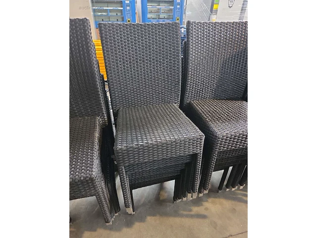 (6x) stapelbare rieten terrasstoelen - afbeelding 4 van  4