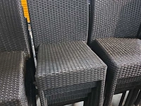 (6x) stapelbare rieten terrasstoelen - afbeelding 4 van  4