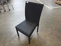 (6x) stapelbare rieten terrasstoelen