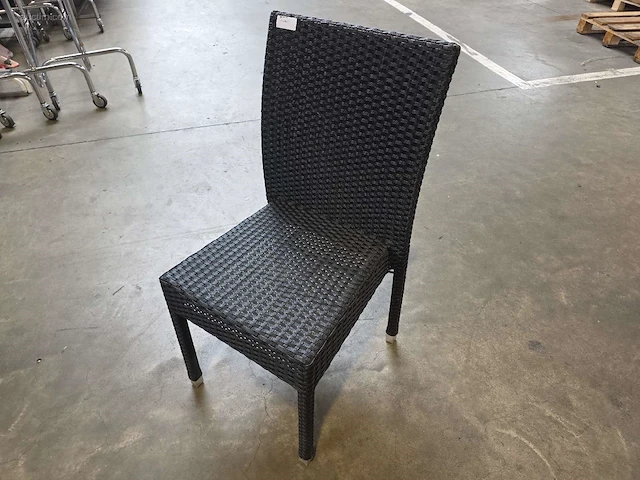 (6x) stapelbare rieten terrasstoelen - afbeelding 1 van  4