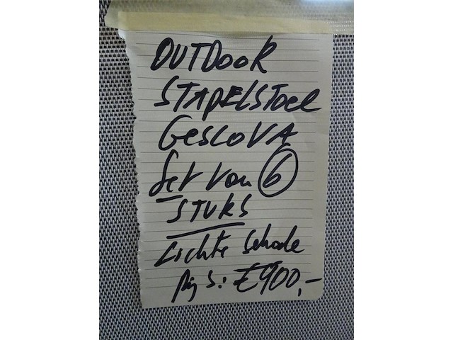 6x stapelstoel gescova - afbeelding 3 van  3