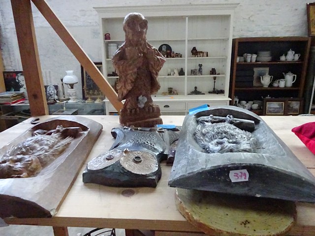 6x stenen uilen en barrelïef - afbeelding 1 van  5