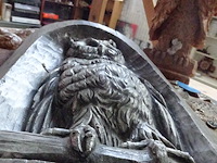 6x stenen uilen en barrelïef - afbeelding 3 van  5