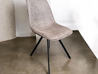 6x stoel microfiber beige - afbeelding 1 van  3