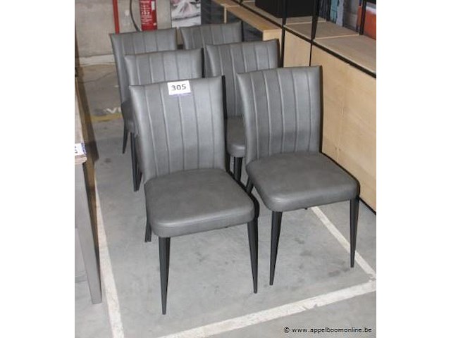 6x stoelen calvin kunstleder calvin - afbeelding 1 van  1