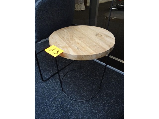 6x stoffen armstoel + tafel en bijzettafeltje - afbeelding 3 van  6