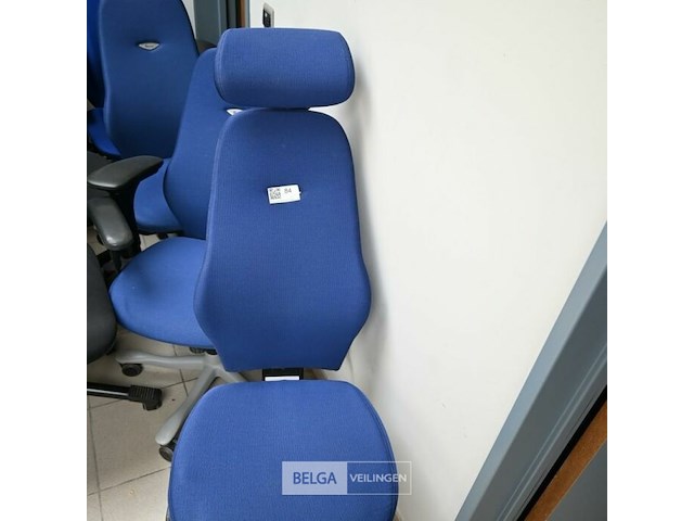 6x stoffen kantoorstoelen - afbeelding 1 van  3