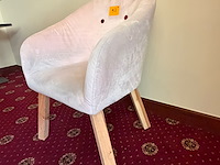 6x stoffen kuipstoel - afbeelding 4 van  6