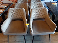 6x stoffen stoel bronx 71