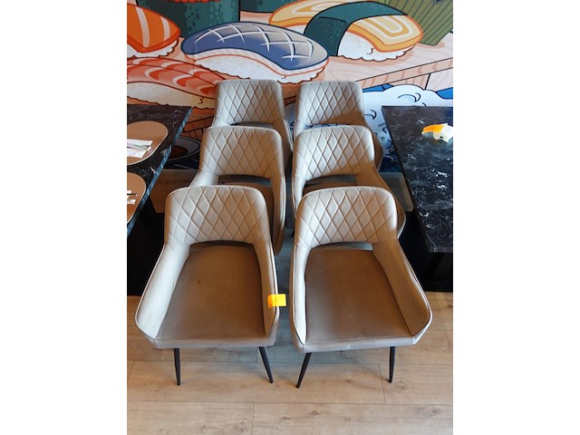 6x stoffen stoel bronx 71 - afbeelding 2 van  5