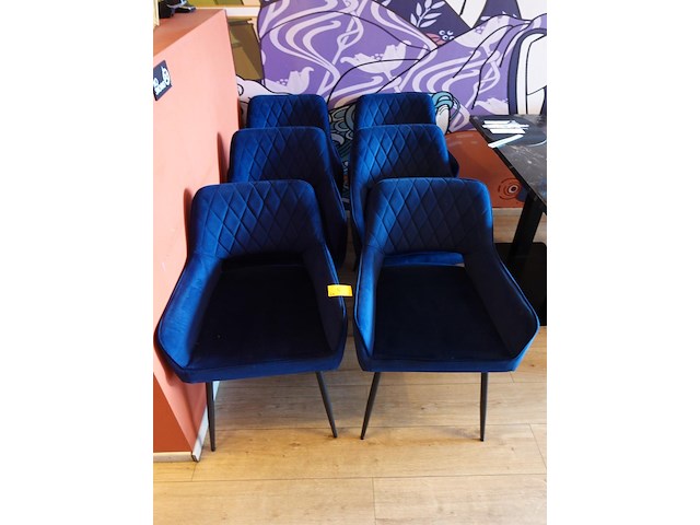 6x stoffen stoel bronx 71 - afbeelding 1 van  4