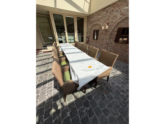 6x tafel vv 5x stoel - afbeelding 1 van  7