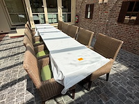 6x tafel vv 5x stoel - afbeelding 1 van  7