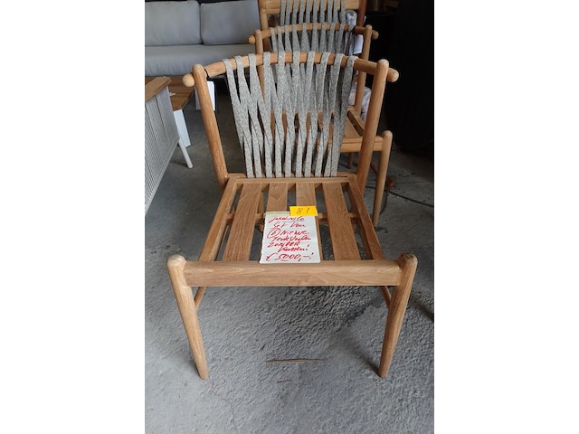 6x teak stoel jardinico - afbeelding 1 van  5