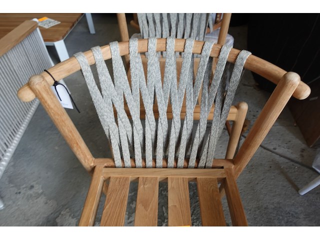 6x teak stoel jardinico - afbeelding 4 van  5