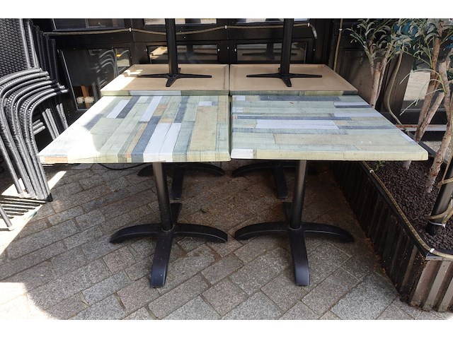 6x terras tafel - afbeelding 1 van  4