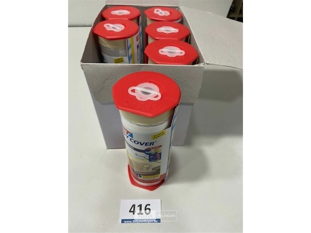 6x tesa easy cover afdekfolie premium 33x1,4 meter - afbeelding 2 van  3