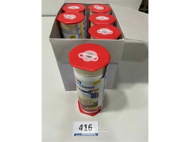 6x tesa easy cover afdekfolie premium 33x1,4 meter - afbeelding 1 van  3