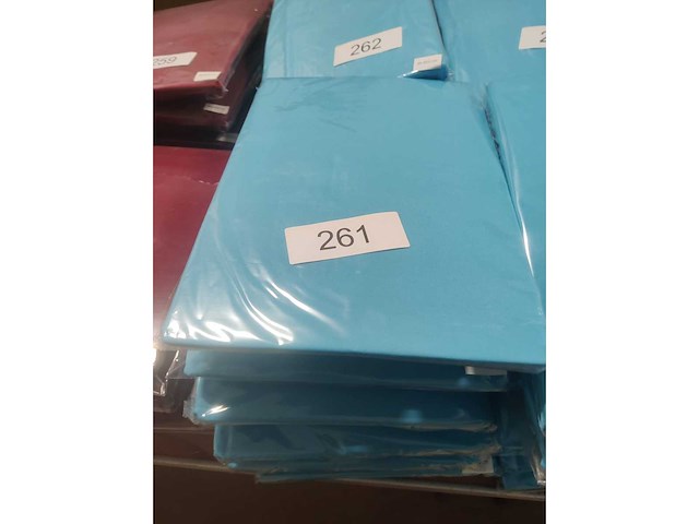 6x turquoise stretchcover + topcover voor statafel diam.80-85cm. nieuw (6x) - afbeelding 2 van  2