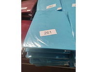 6x turquoise stretchcover + topcover voor statafel diam.80-85cm. nieuw (6x) - afbeelding 2 van  2