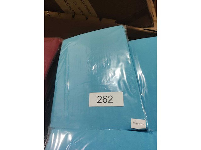 6x turquoise stretchcover + topcover voor statafel diam.80-85cm. nieuw (6x) - afbeelding 2 van  2