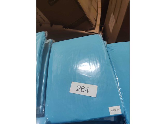 6x turquoise stretchcover + topcover voor statafel diam.80-85cm. nieuw (6x) - afbeelding 2 van  2