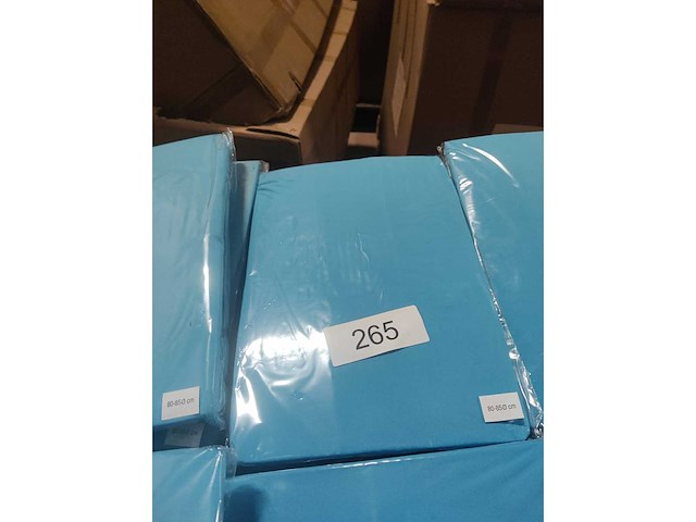 6x turquoise stretchcover + topcover voor statafel diam.80-85cm. nieuw (6x) - afbeelding 2 van  2